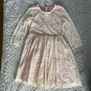 Mini Boden Cream Lace Dress 11-12Y